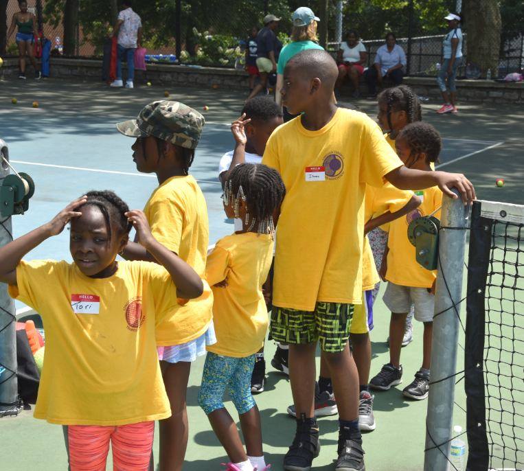 Children Standing in Line